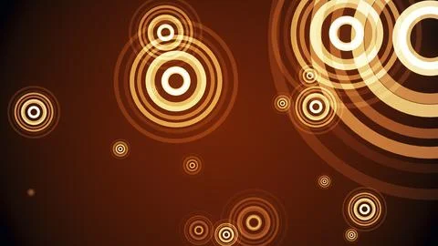 Circles spring up on a colorful background イラスト素材