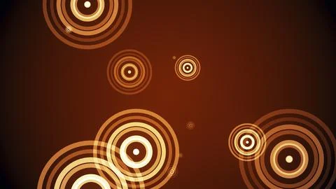 Circles spring up on a colorful background Stock Illustration