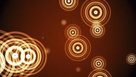 Circles spring up on a colorful background 스톡 일러스트