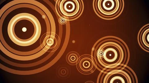Circles spring up on a colorful background イラスト素材