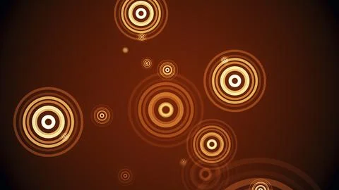 Circles spring up on a colorful background Stock Illustration