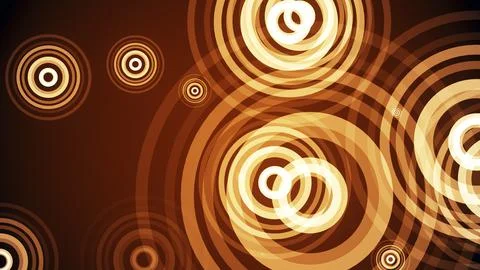 Circles spring up on a colorful background 스톡 일러스트