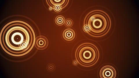 Circles spring up on a colorful background イラスト素材
