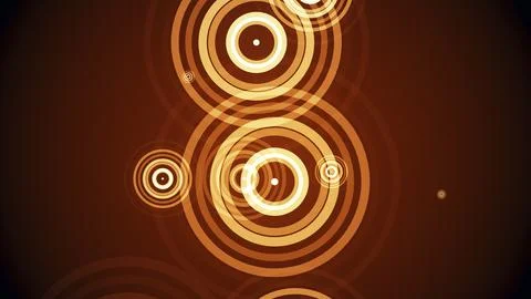 Circles spring up on a colorful background イラスト素材