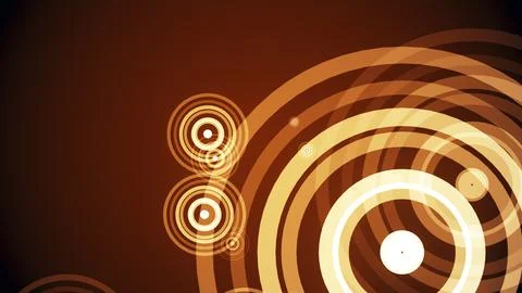 Circles spring up on a colorful background 스톡 일러스트