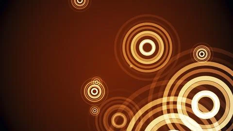 Circles spring up on a colorful background 库存插图