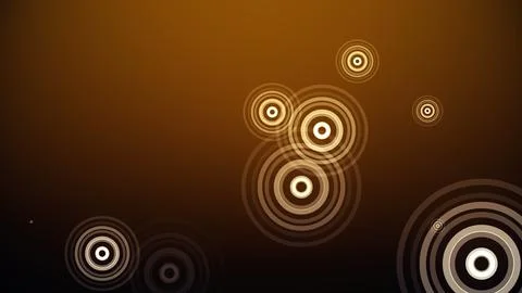 Circles spring up on a colorful background Stock Illustration