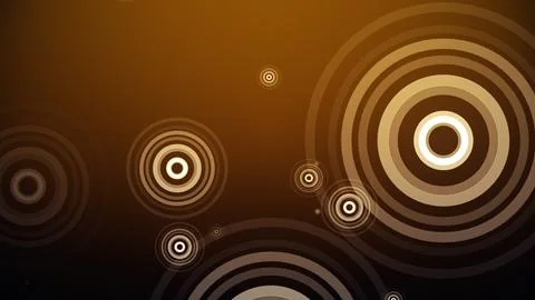 Circles spring up on a colorful background Stock Illustration