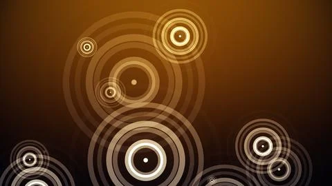 Circles spring up on a colorful background Stock Illustration