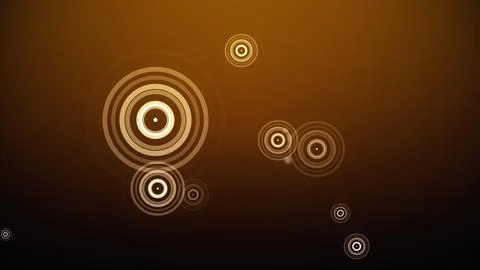 Circles spring up on a colorful background 库存插图