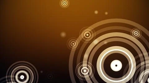 Circles spring up on a colorful background イラスト素材