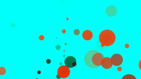 Circles spring up on a colorful background 스톡 일러스트
