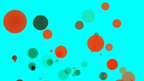 Circles spring up on a colorful background 스톡 일러스트