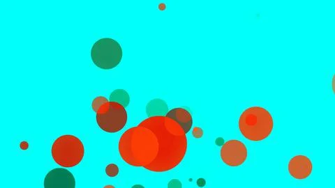 Circles spring up on a colorful background 스톡 일러스트