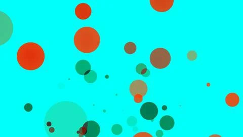 Circles spring up on a colorful background イラスト素材