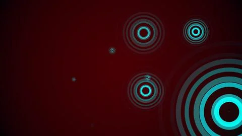 Circles spring up on a colorful background Stock Illustration