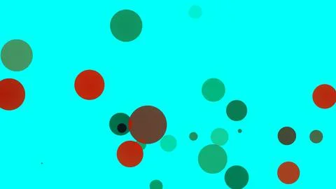 Circles spring up on a colorful background イラスト素材