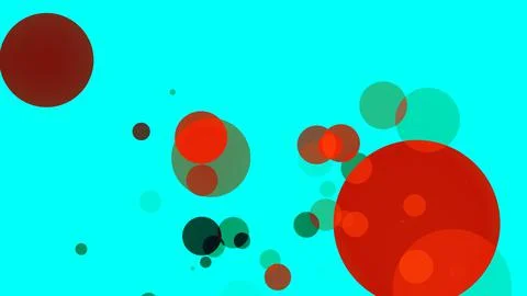 Circles spring up on a colorful background イラスト素材