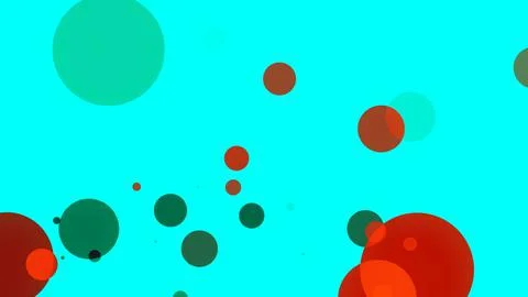 Circles spring up on a colorful background イラスト素材