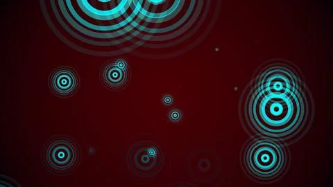 Circles spring up on a colorful background イラスト素材