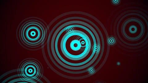 Circles spring up on a colorful background イラスト素材