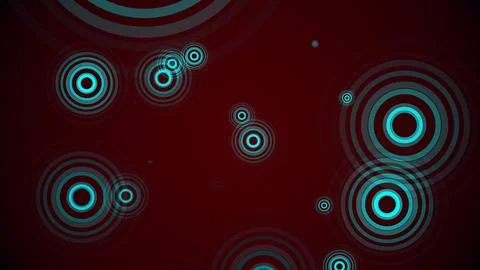 Circles spring up on a colorful background 스톡 일러스트
