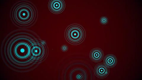 Circles spring up on a colorful background イラスト素材