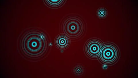 Circles spring up on a colorful background 스톡 일러스트