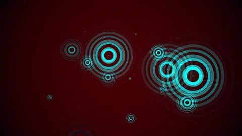 Circles spring up on a colorful background イラスト素材