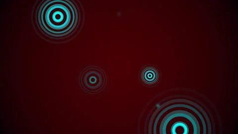 Circles spring up on a colorful background Stock Illustration