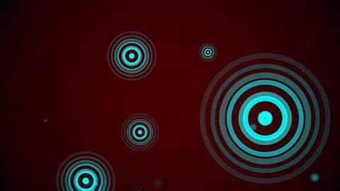Circles spring up on a colorful background イラスト素材