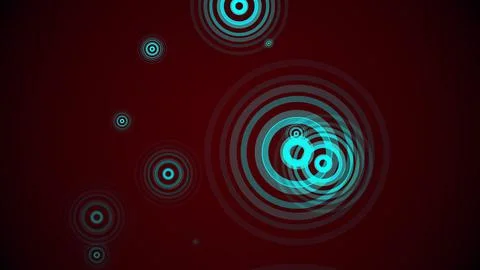 Circles spring up on a colorful background 스톡 일러스트