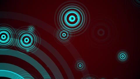 Circles spring up on a colorful background イラスト素材