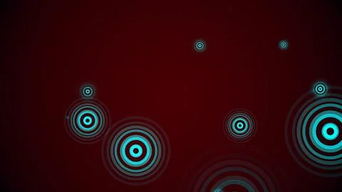 Circles spring up on a colorful background Stock Illustration