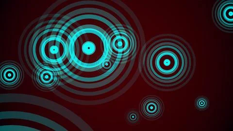 Circles spring up on a colorful background 스톡 일러스트