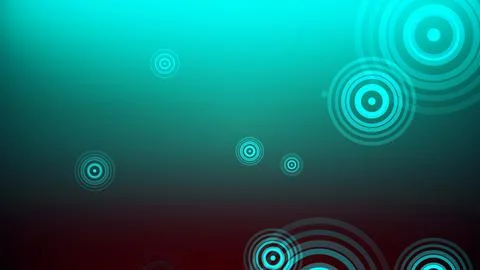Circles spring up on a colorful background イラスト素材