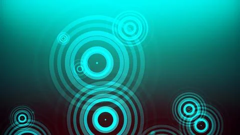 Circles spring up on a colorful background イラスト素材