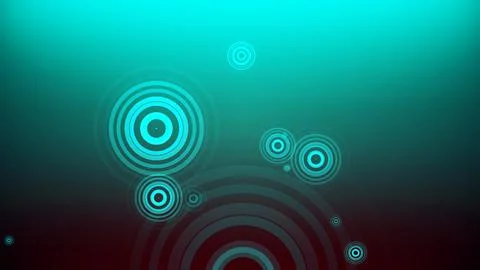 Circles spring up on a colorful background イラスト素材