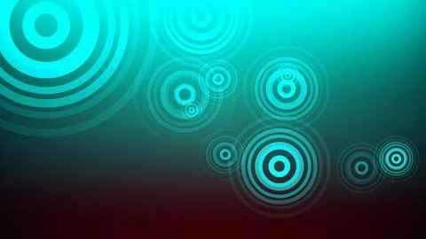Circles spring up on a colorful background イラスト素材