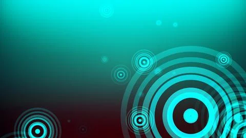 Circles spring up on a colorful background 库存插图