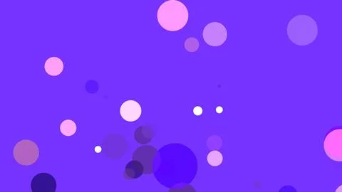 Circles spring up on a colorful background Stock Illustration