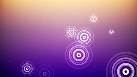 Circles spring up on a colorful background Stock Illustration