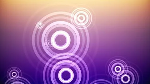 Circles spring up on a colorful background イラスト素材