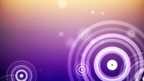 Circles spring up on a colorful background 스톡 일러스트