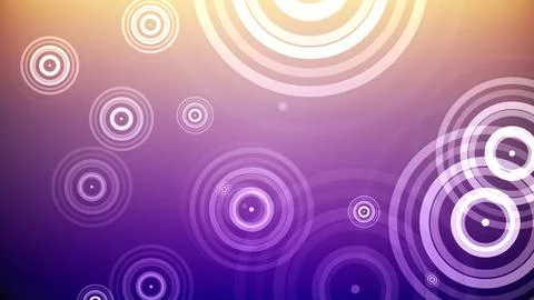 Circles spring up on a colorful background Stock Illustration