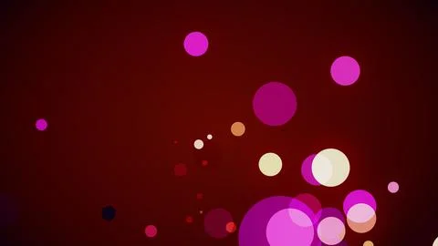 Circles spring up on a colorful background Stock Illustration