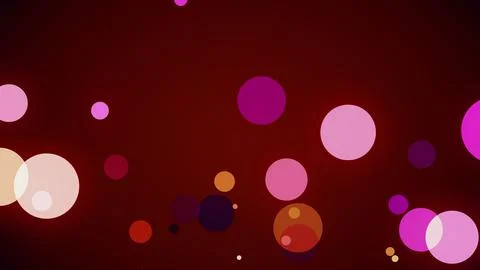 Circles spring up on a colorful background Illustrazione stock