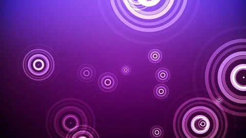 Circles spring up on a colorful background Stock Illustration
