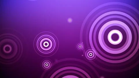 Circles spring up on a colorful background 库存插图