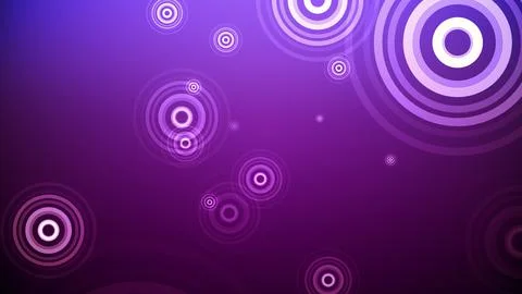 Circles spring up on a colorful background Stock Illustration